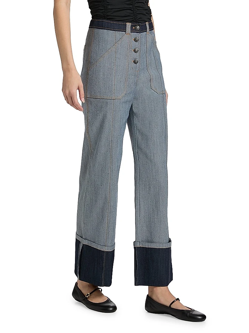 Benji Tipped Wide-Leg Pants