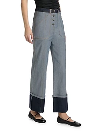 Benji Tipped Wide-Leg Pants