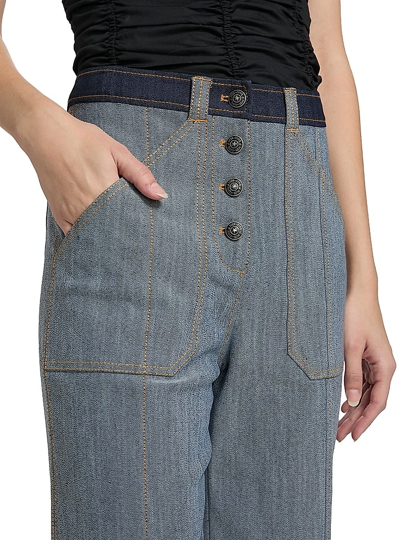 Benji Tipped Wide-Leg Pants