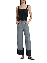 Benji Tipped Wide-Leg Pants