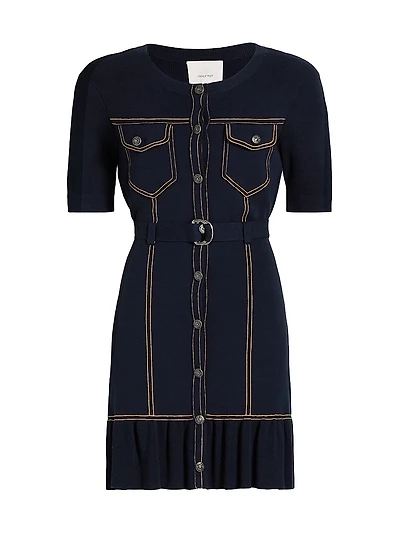 Elisha Belted Cardigan Minidress