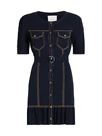 Elisha Belted Cardigan Minidress