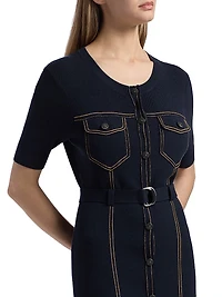 Elisha Belted Cardigan Minidress
