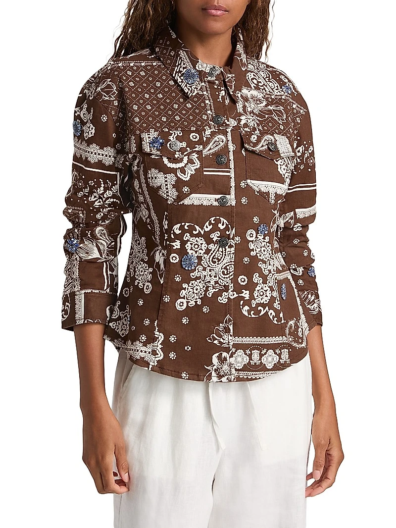 Bandana Military Twill Scrunched Canyon Jacket