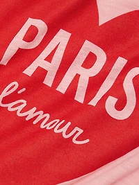 Graphic Cotton Shrunken Ringer T-Shirt