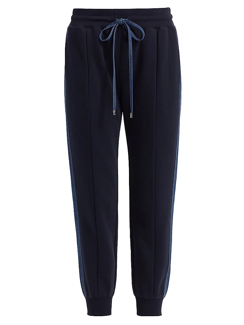 Susan Cotton-Blend Crop Joggers
