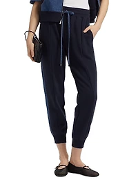 Susan Cotton-Blend Crop Joggers