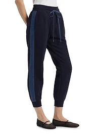 Susan Cotton-Blend Crop Joggers