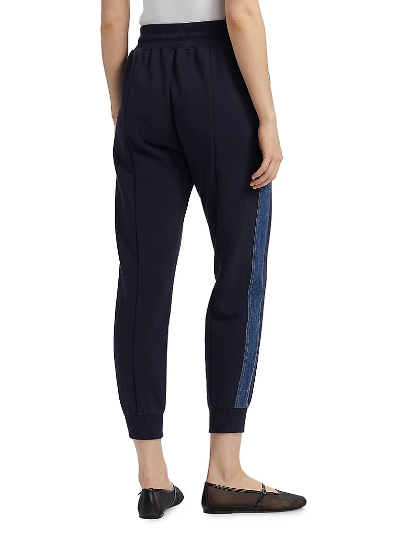 Susan Cotton-Blend Crop Joggers