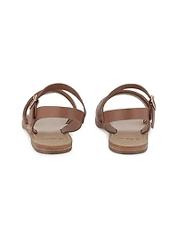 Little Girl's & Logo Leather Sandals