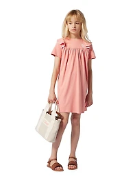 Little Girl's & Logo Leather Sandals