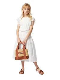 Little Girl's & Logo Leather Sandals