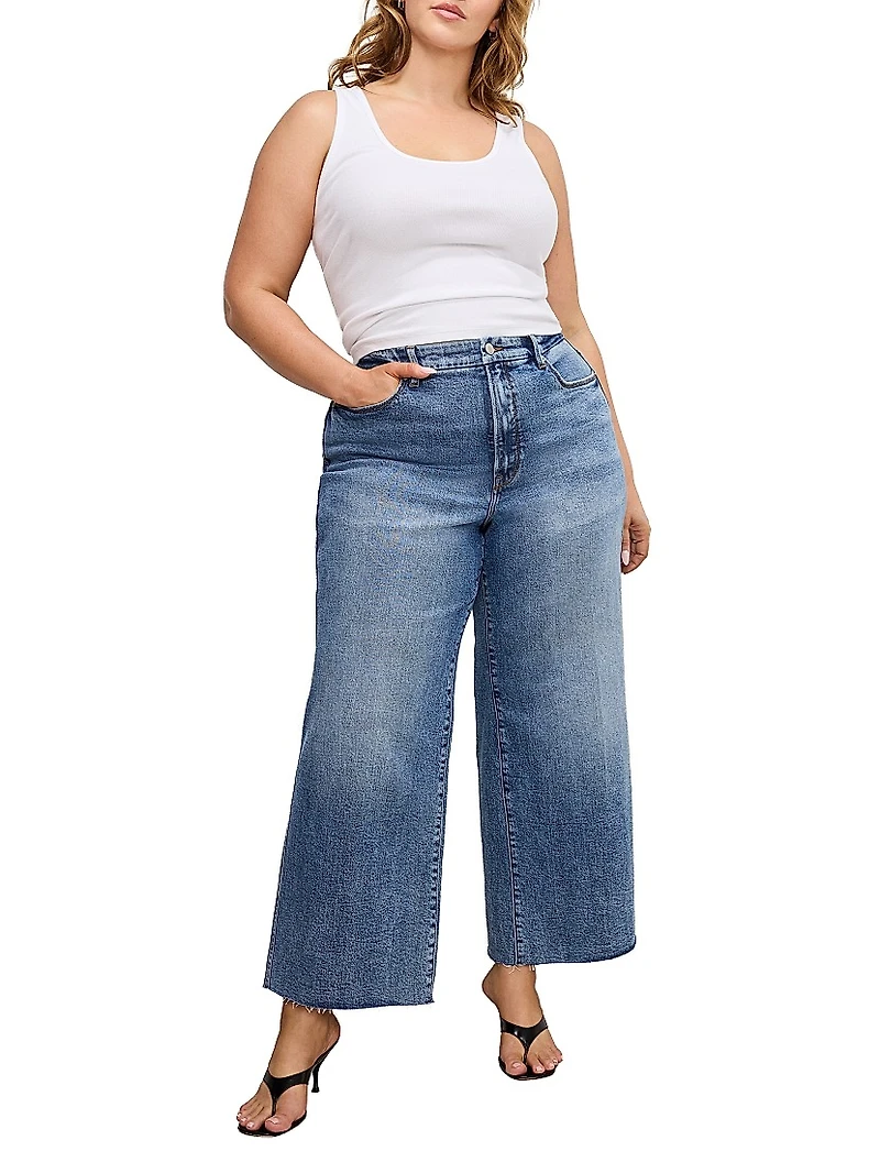 Good Skate Wide-Leg Crop Jeans