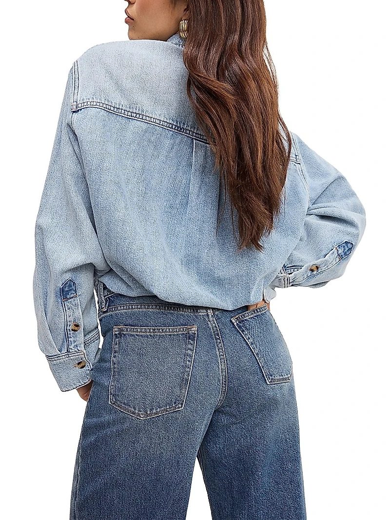 Denim Shirt Jumpsuit