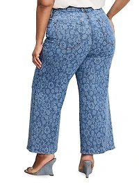 Good Waist High-Rise Cropped Palazzo Jeans