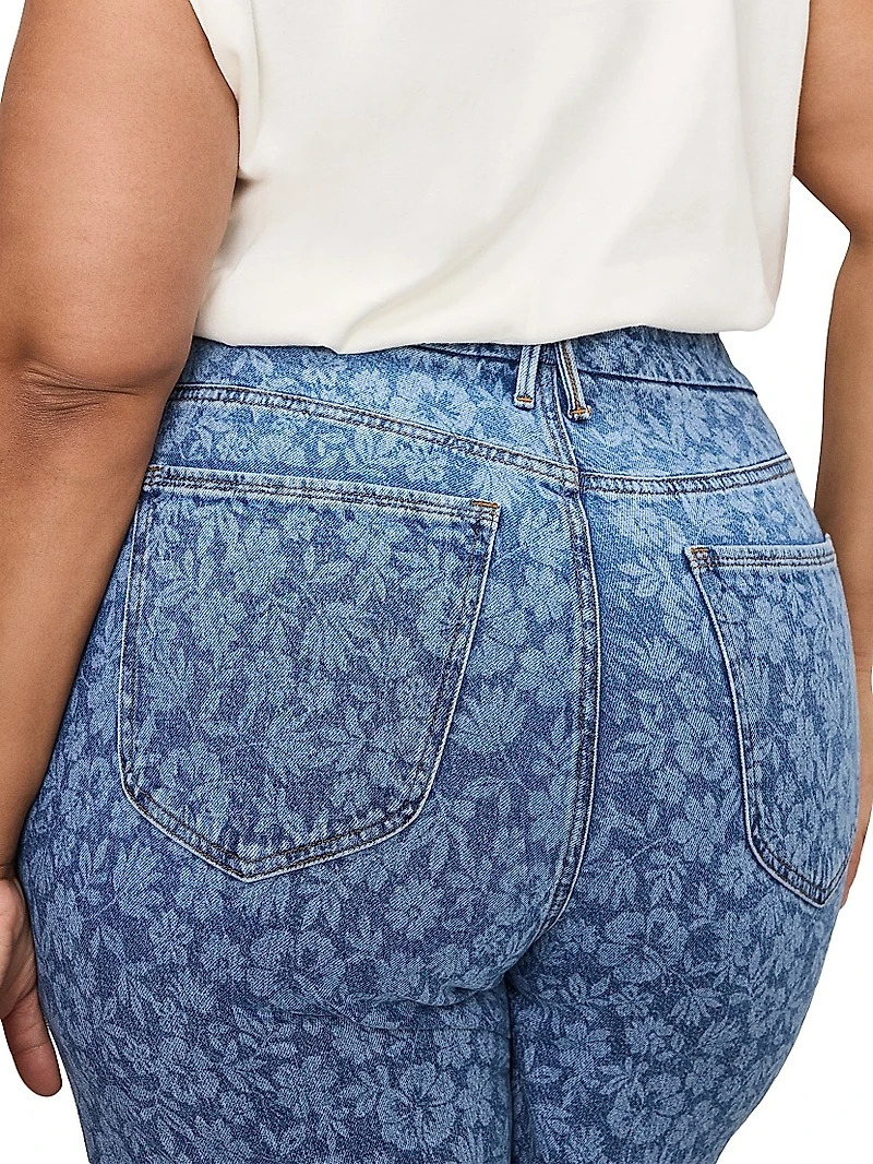 Good Waist High-Rise Cropped Palazzo Jeans