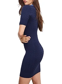 Cable-Knit Minidress