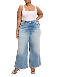 Good Skate High-Rise Wide Cropped Jeans