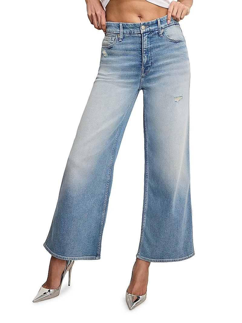 Good Skate High-Rise Wide Cropped Jeans