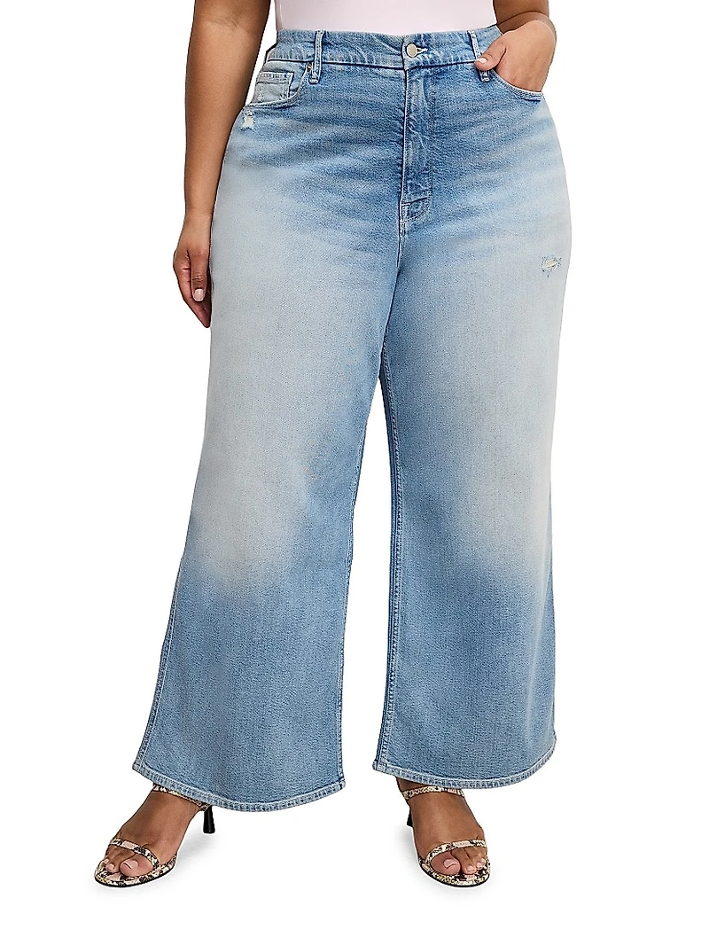 Good Skate High-Rise Wide Cropped Jeans