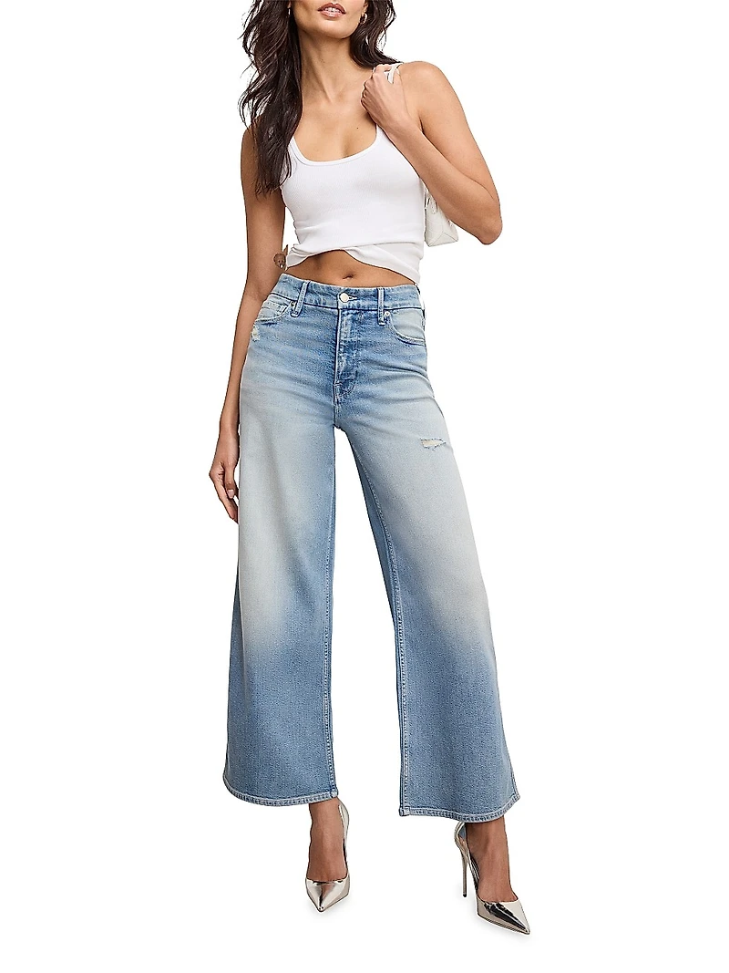 Good Skate High-Rise Wide Cropped Jeans