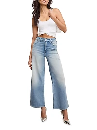 Good Skate High-Rise Wide Cropped Jeans