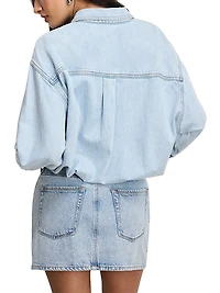 Relaxed Denim Mini Shirtdress