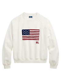 Flag Cotton Sweatshirt