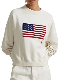 Flag Cotton Sweatshirt