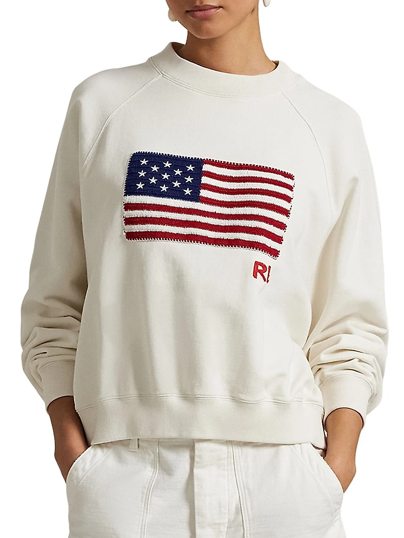 Flag Cotton Sweatshirt