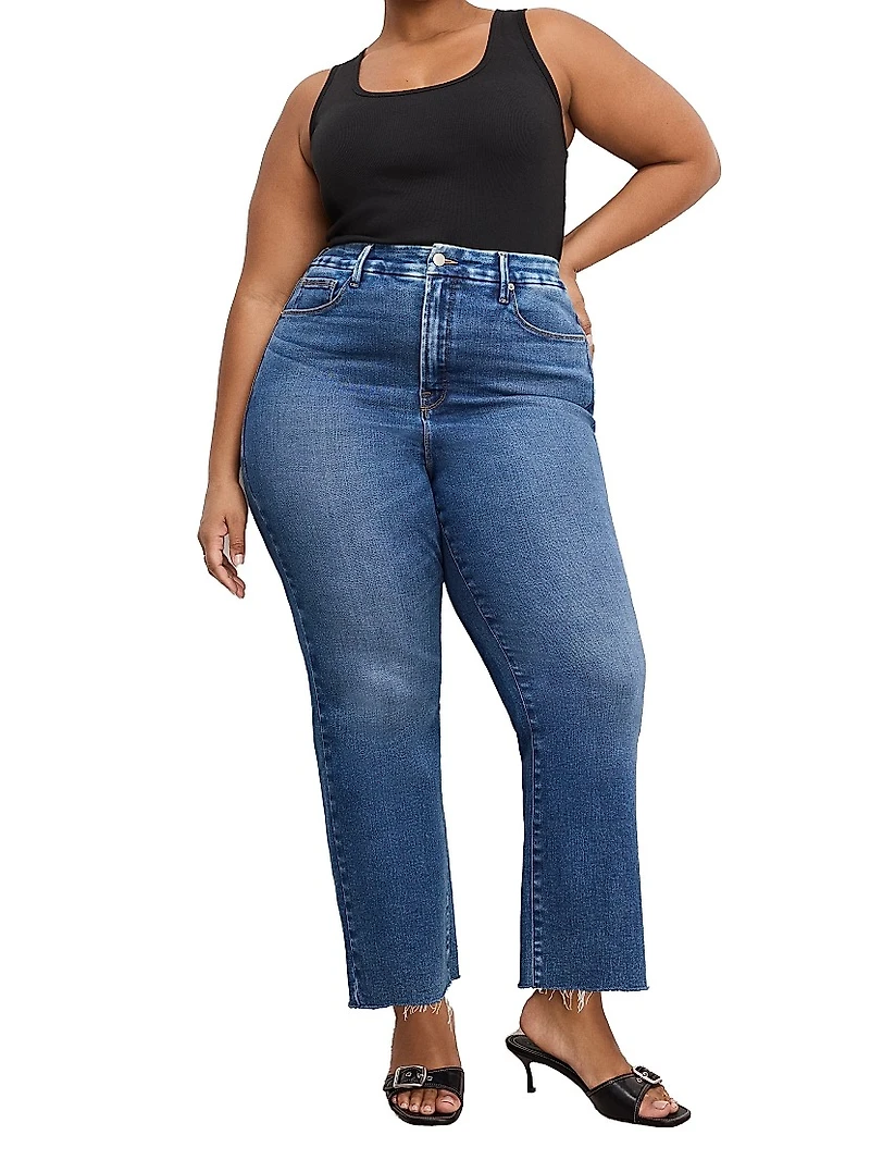Soft Tech Good Legs Crop Mini Boot Jeans