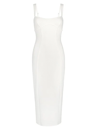 Scuba Sweetheart Midi-Dress