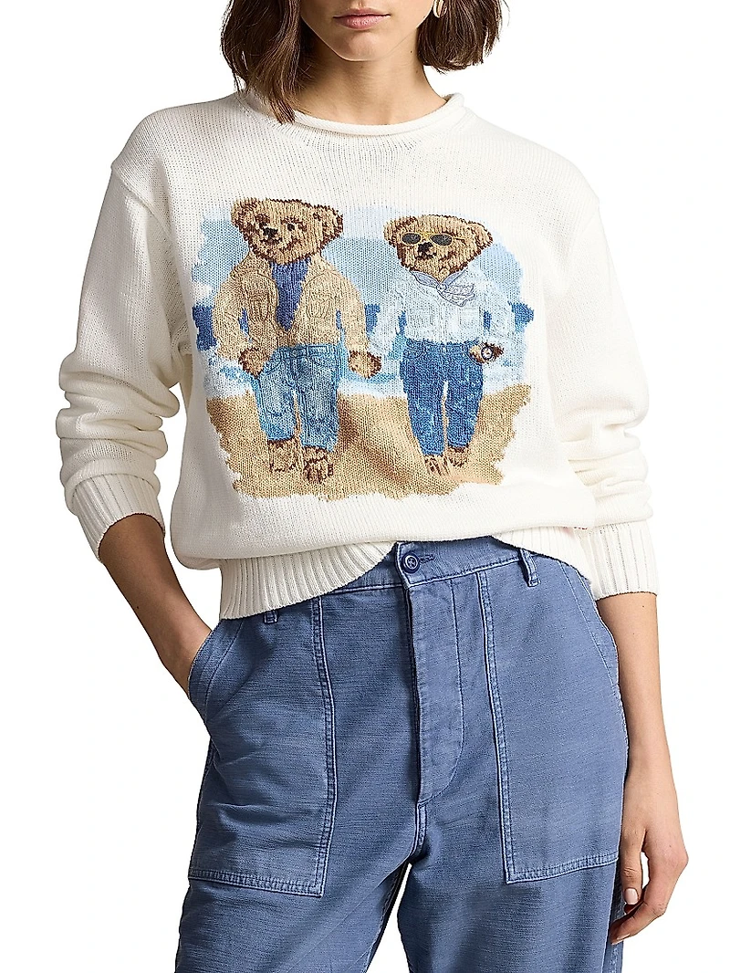 The Ralph & Ricky Bear Cotton Sweater