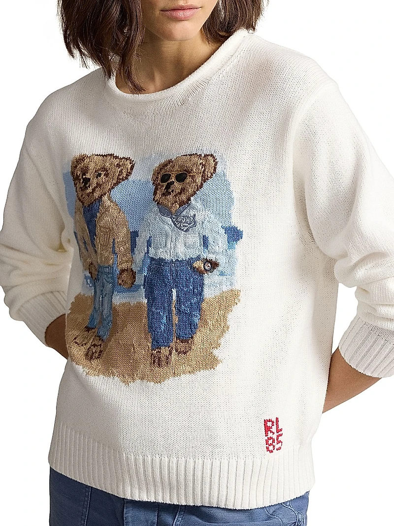 The Ralph & Ricky Bear Cotton Sweater