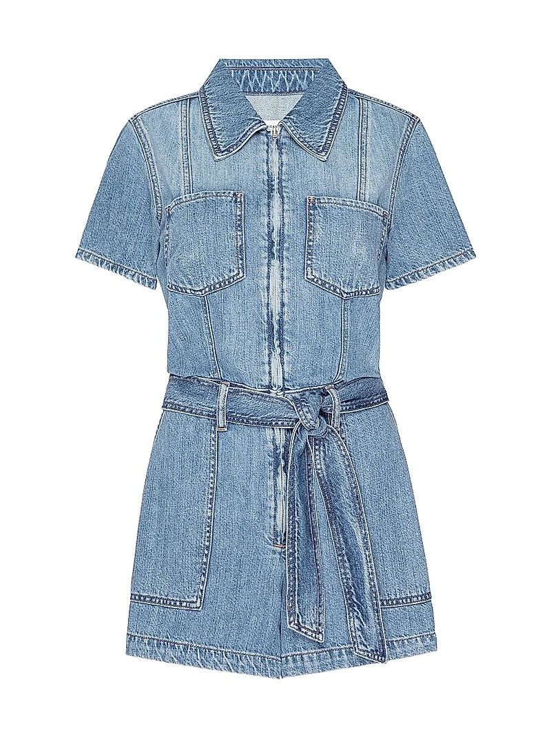 Fit for Success Lite Linen Denim Romper