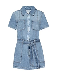 Fit for Success Lite Linen Denim Romper