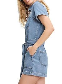 Fit for Success Lite Linen Denim Romper