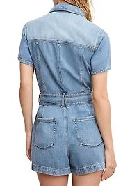 Fit for Success Lite Linen Denim Romper