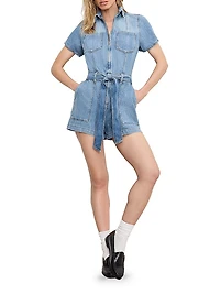 Fit for Success Lite Linen Denim Romper