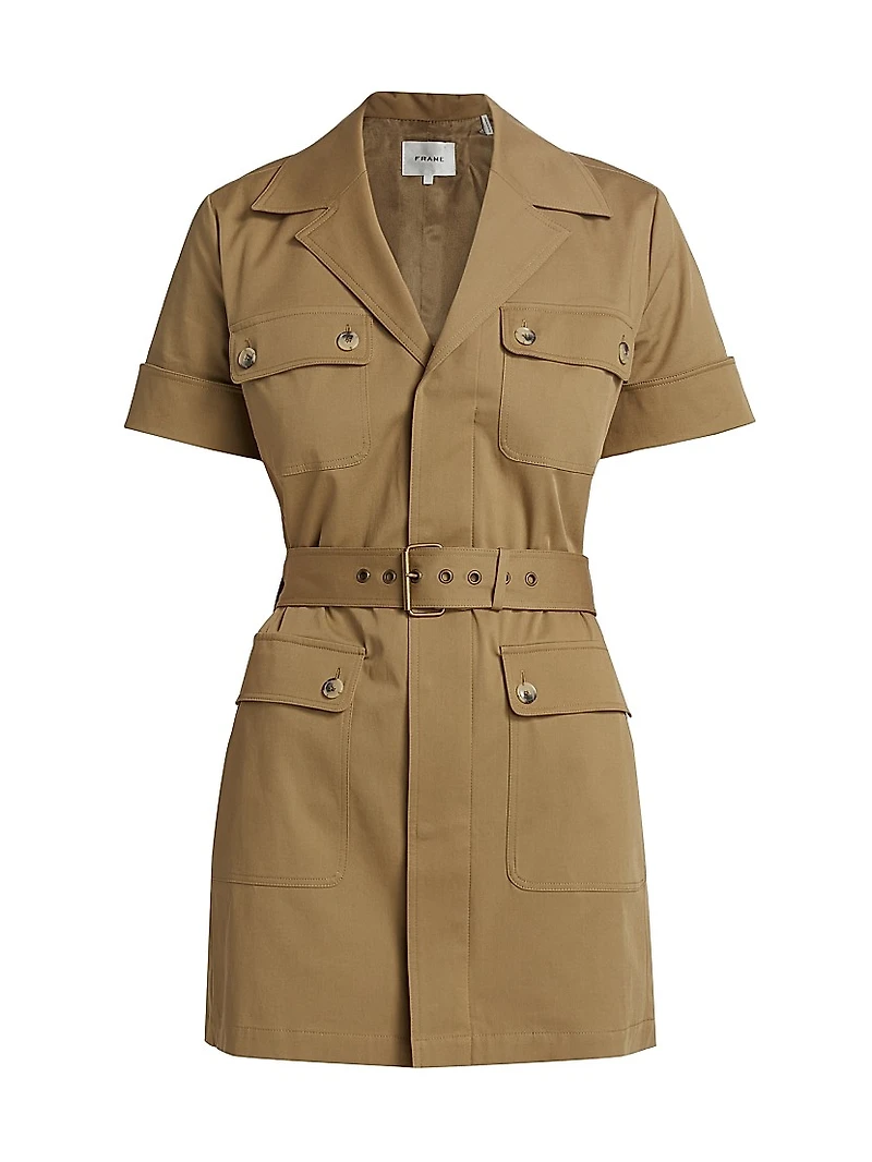 The Utility Stretch Cotton Minidress