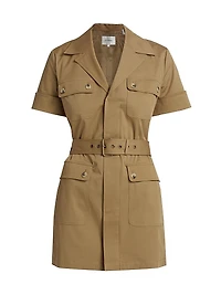 The Utility Stretch Cotton Minidress