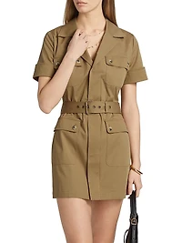 The Utility Stretch Cotton Minidress