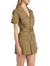 The Utility Stretch Cotton Minidress