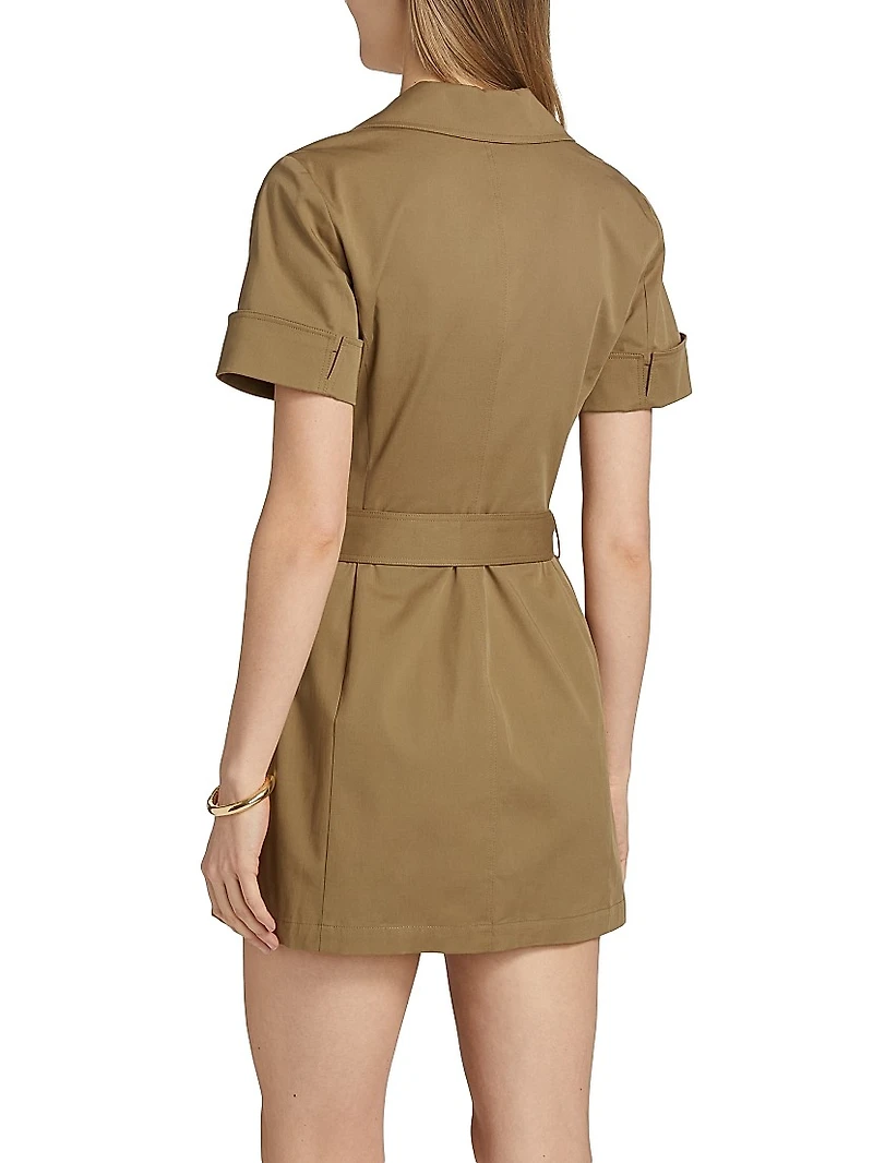 The Utility Stretch Cotton Minidress
