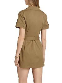 The Utility Stretch Cotton Minidress