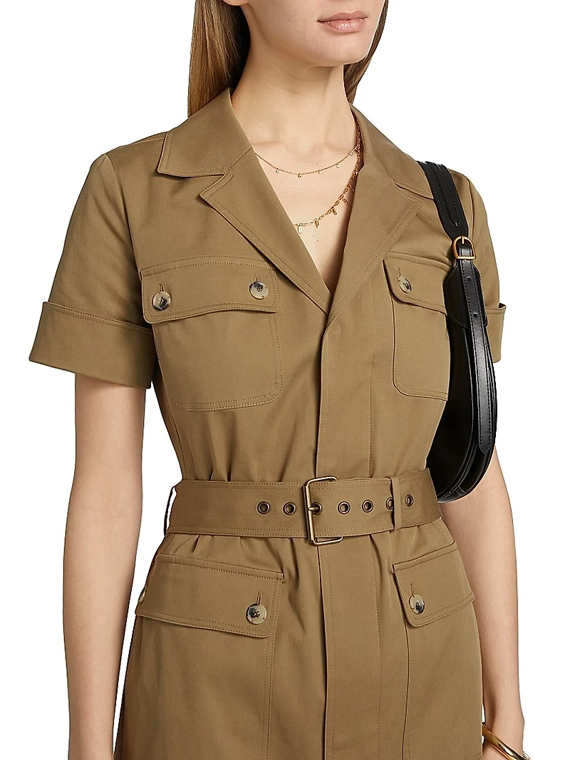 The Utility Stretch Cotton Minidress