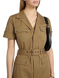 The Utility Stretch Cotton Minidress