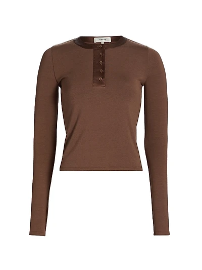 The Satin Trim Henley