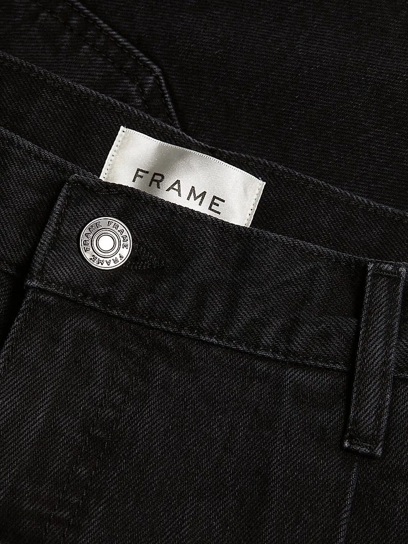 The Pleated Denim Miniskirt