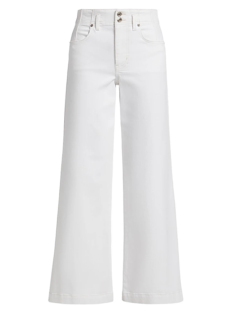 The Seamed Wide Stretch Jeans